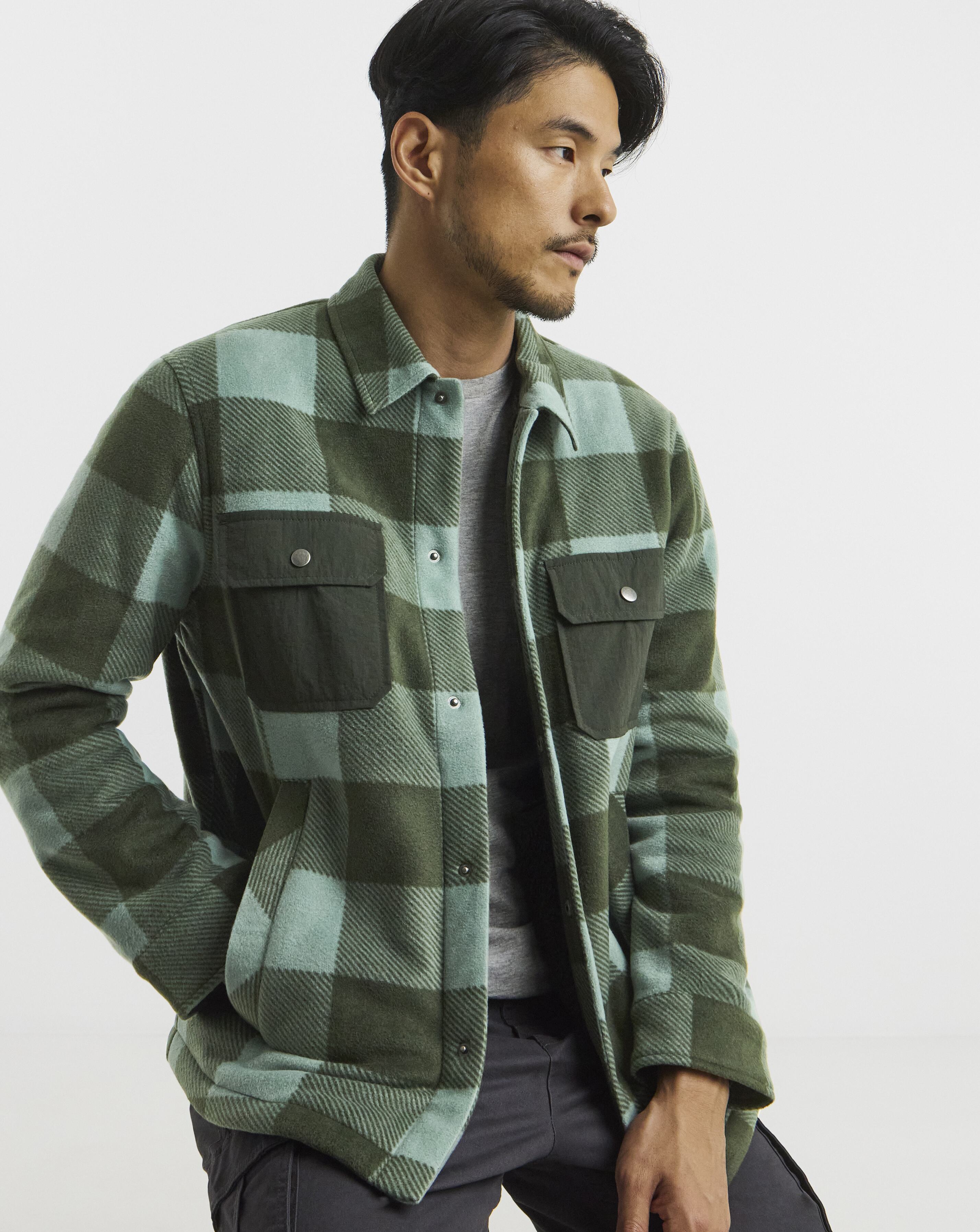Snowdonia Fleece Borg Lined Check Shirt