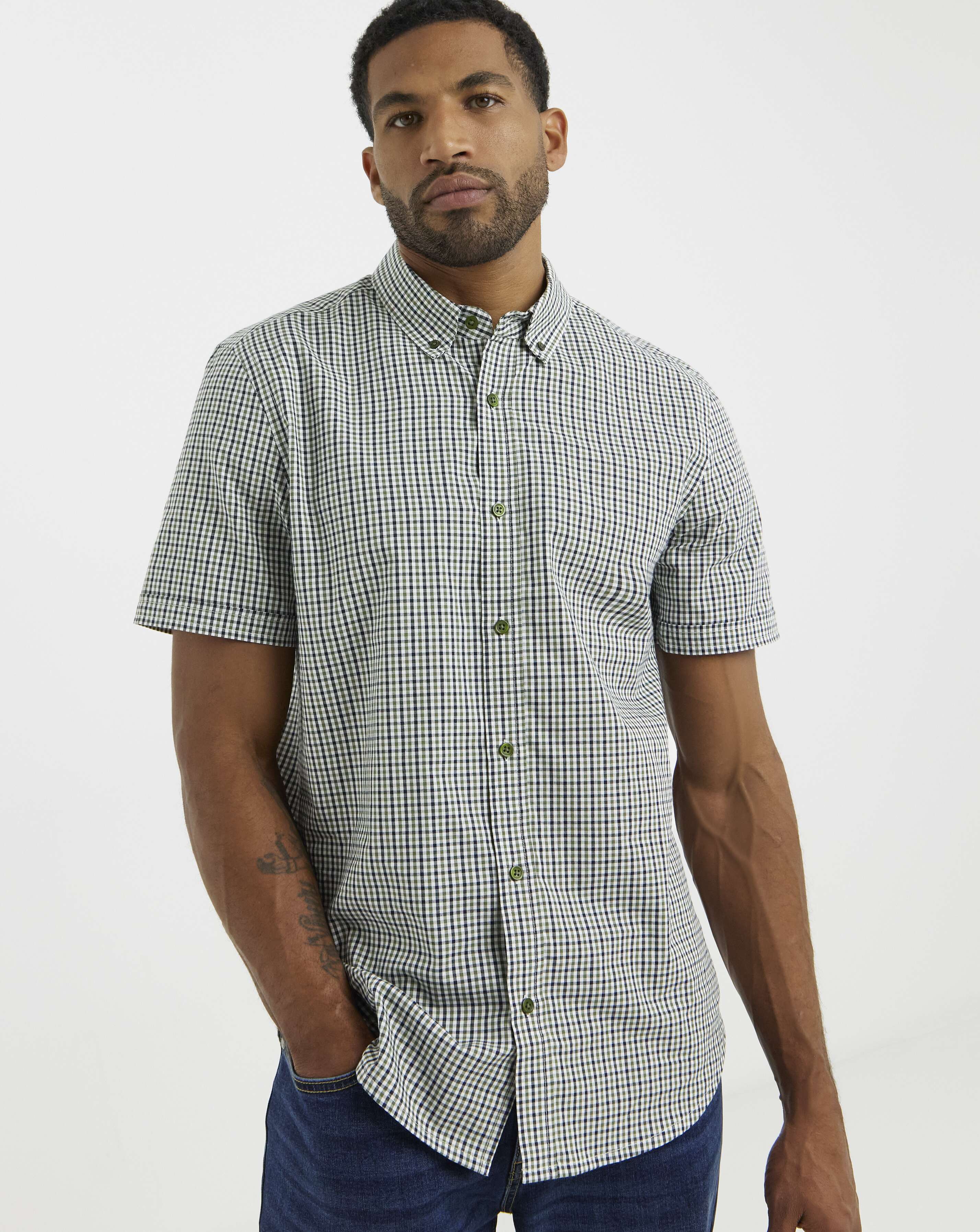 Oxford Check Short Sleeve Shirt