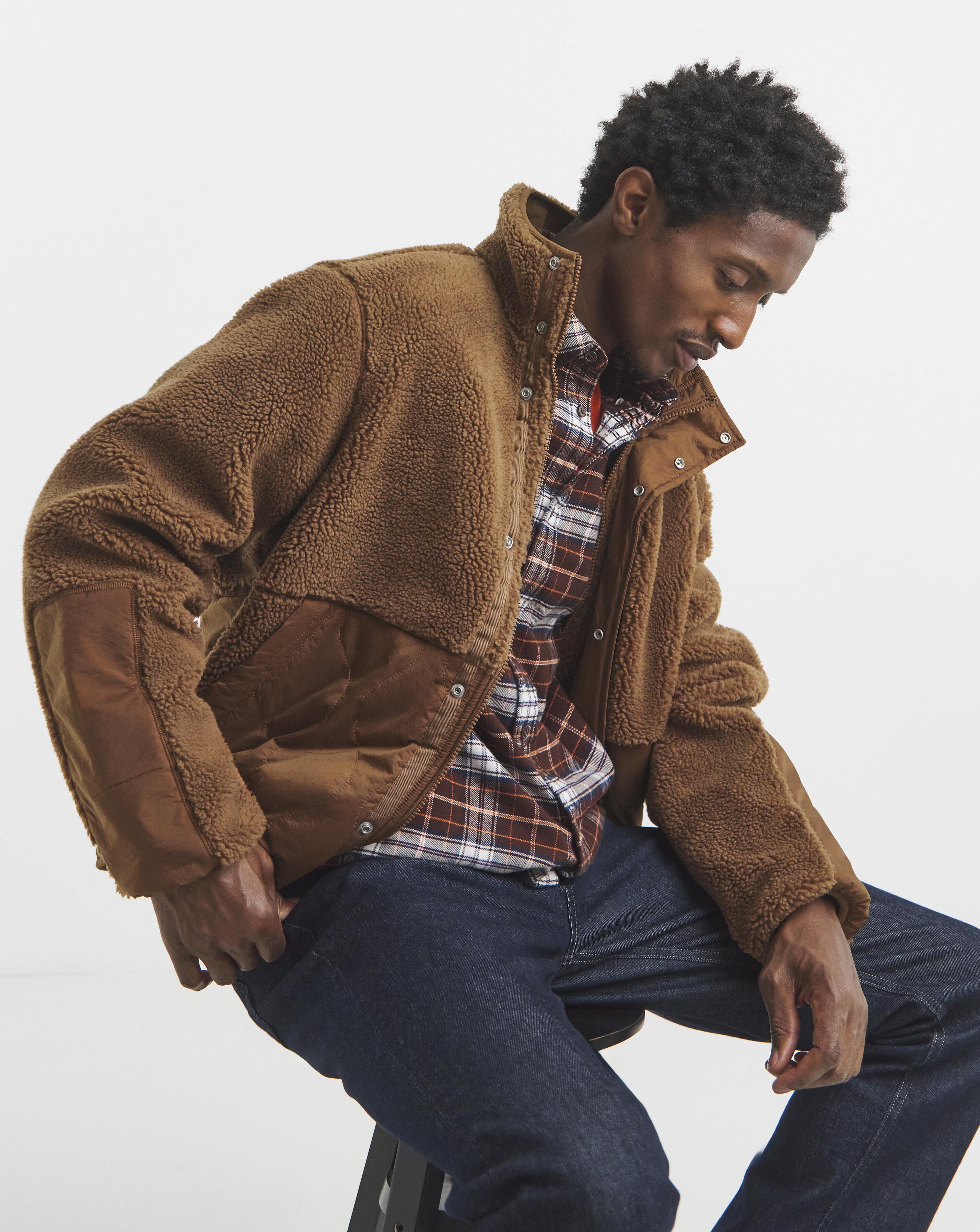 Tommy Jeans Teddy Jacket - Brown