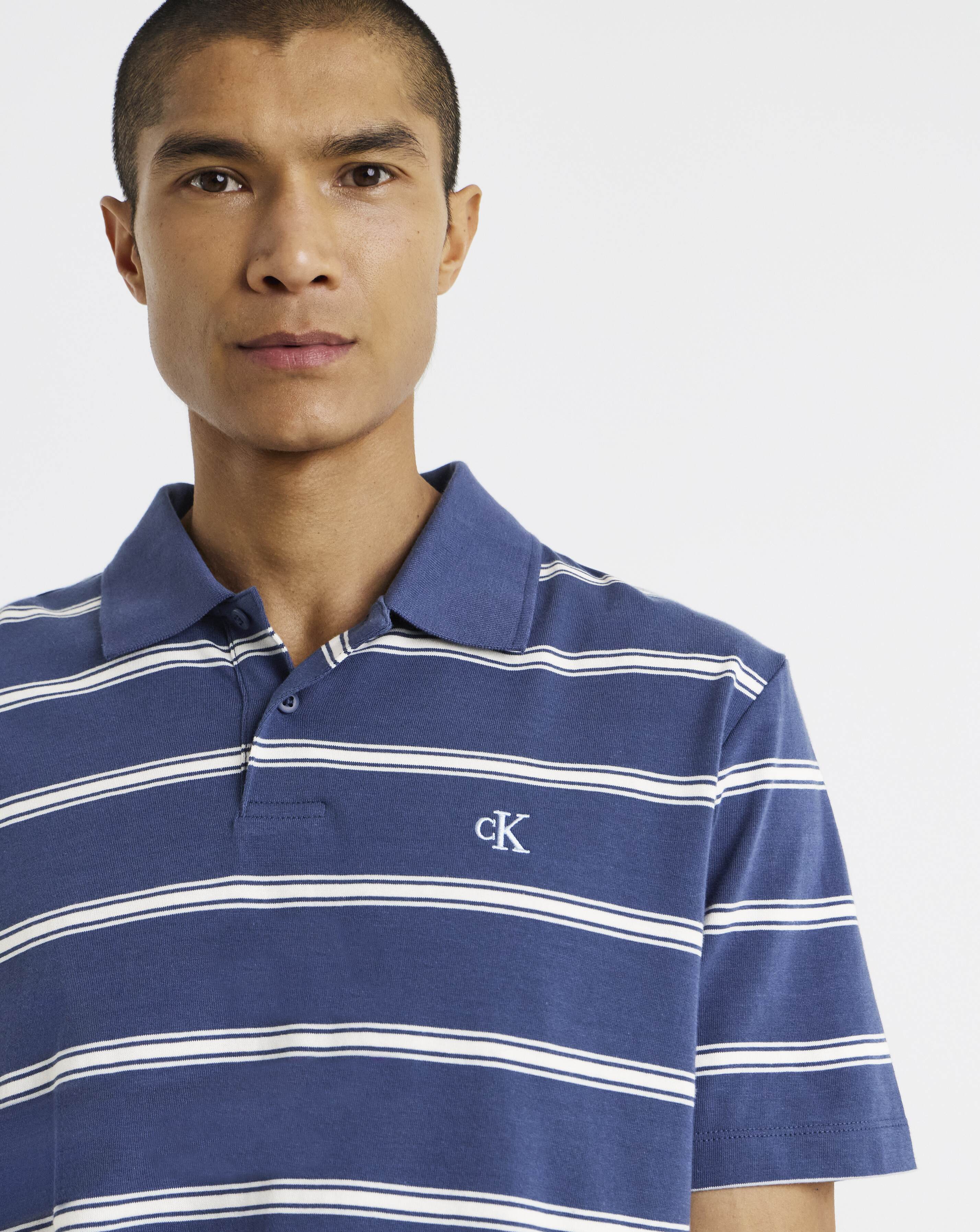 Calvin Klein Jeans Stripe Jersey Polo
