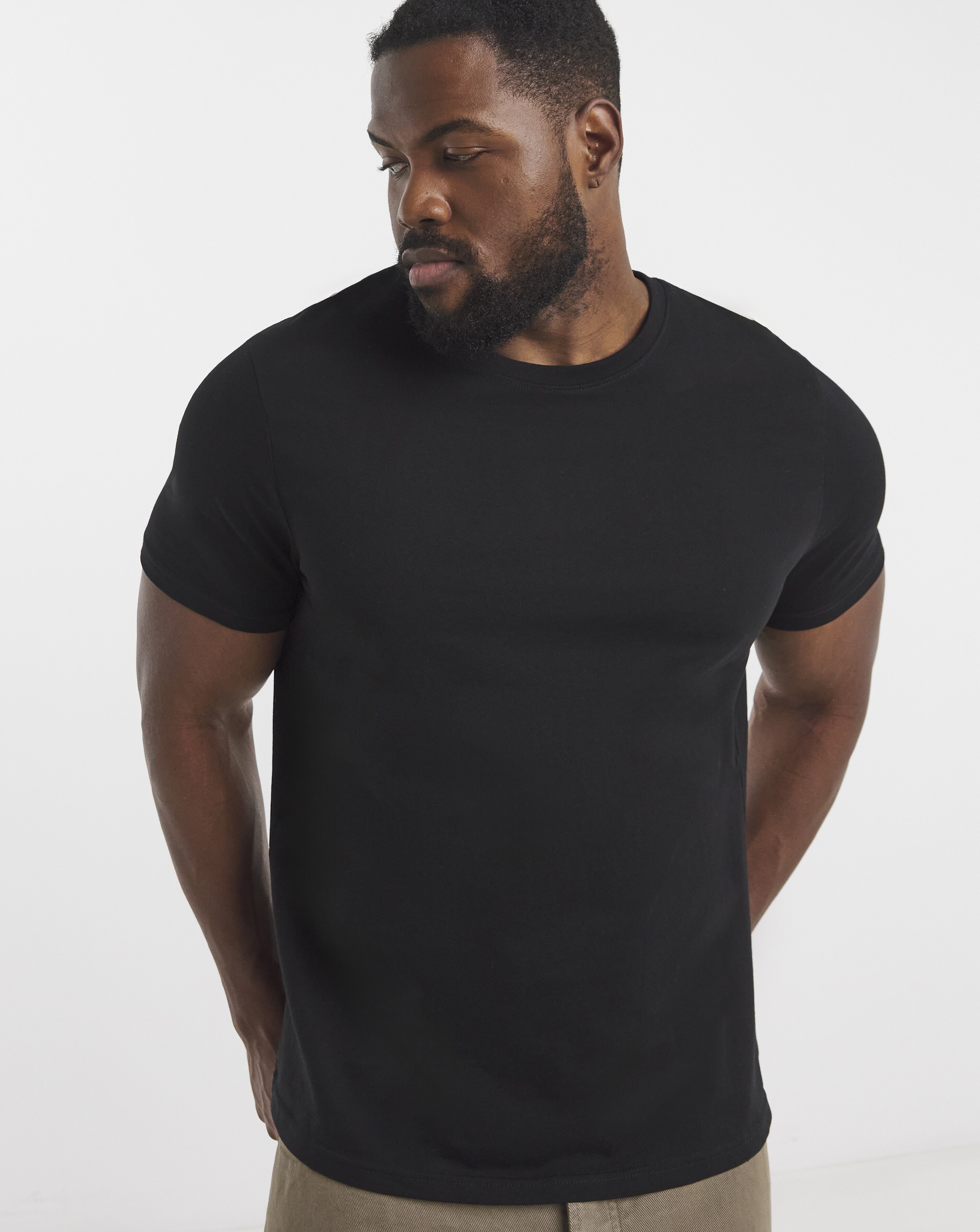 Pure Cotton Crew Neck T-Shirt