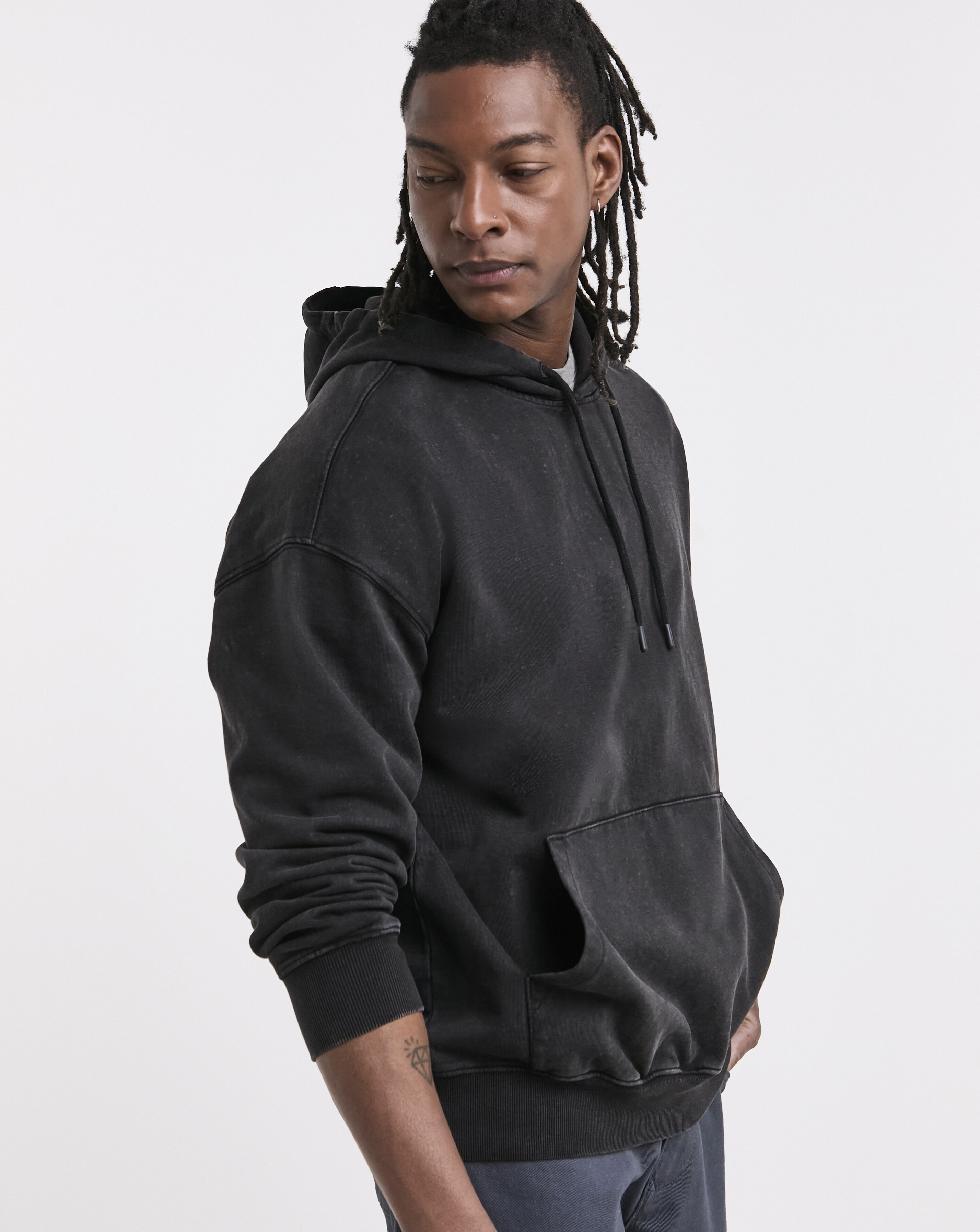 Garment Washed Oversized Hoodie
