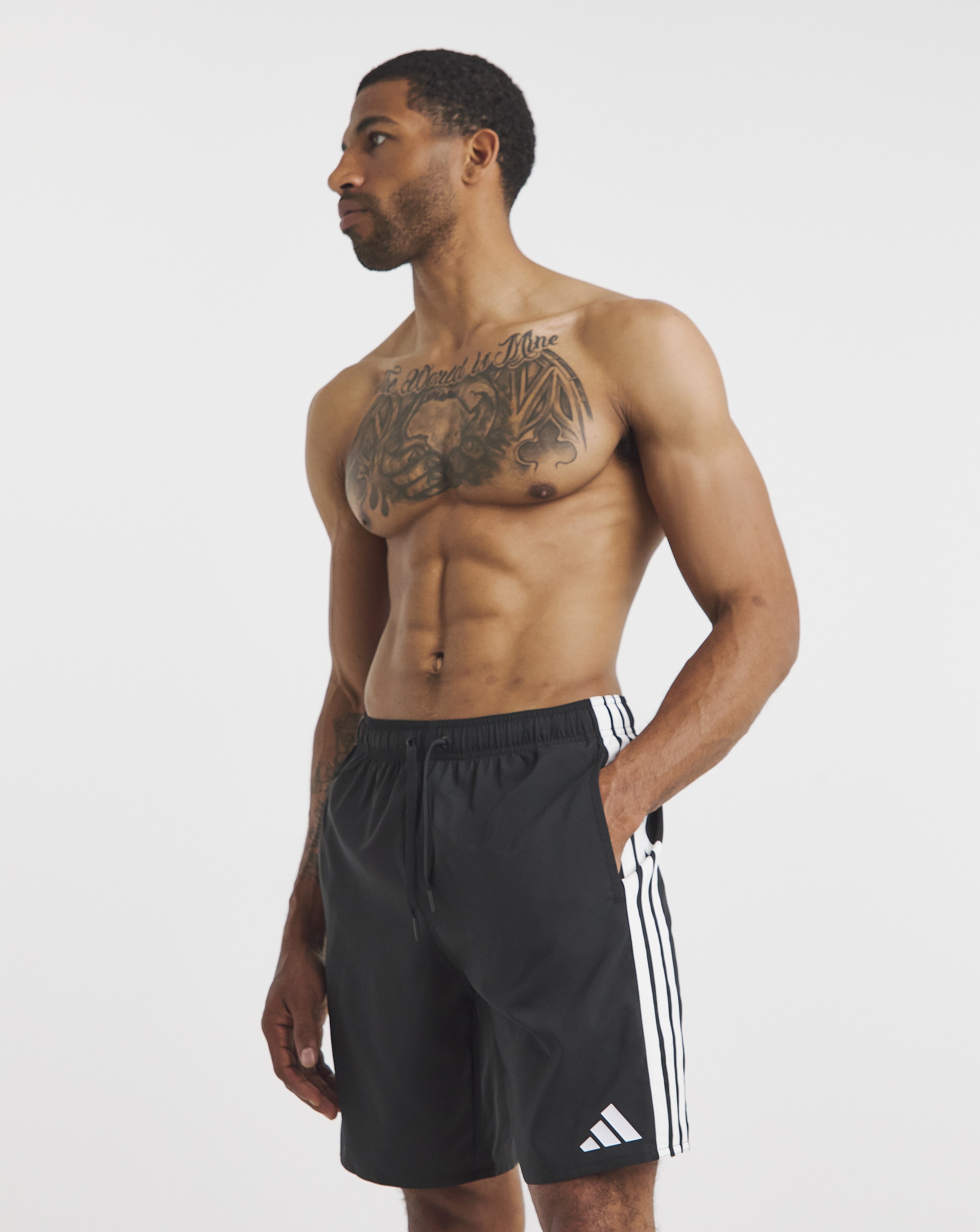 adidas 3 Stripes Swim Shorts