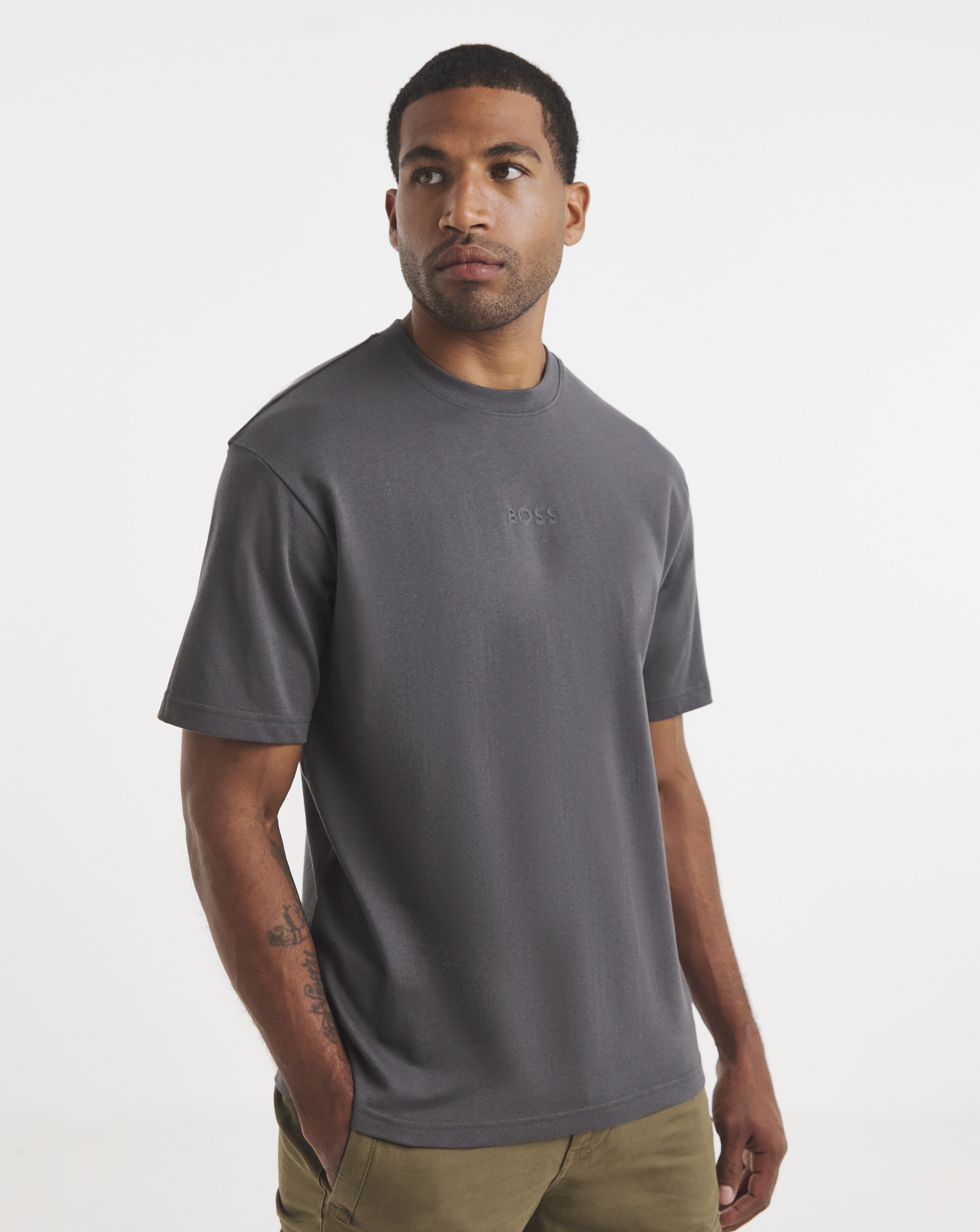 BOSS Relax Fit Centre Logo T-Shirt