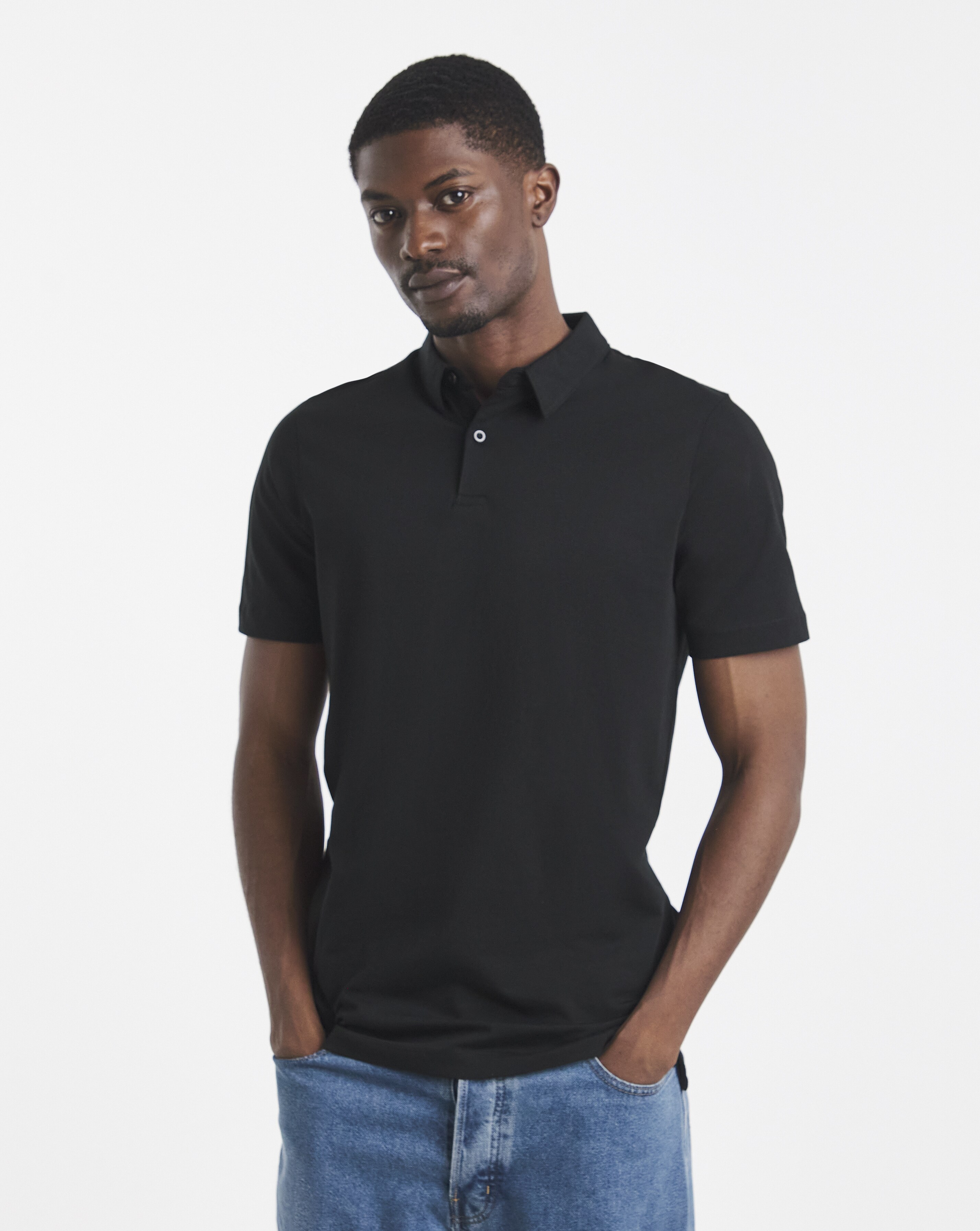 Pure Cotton Jersey Polo Long