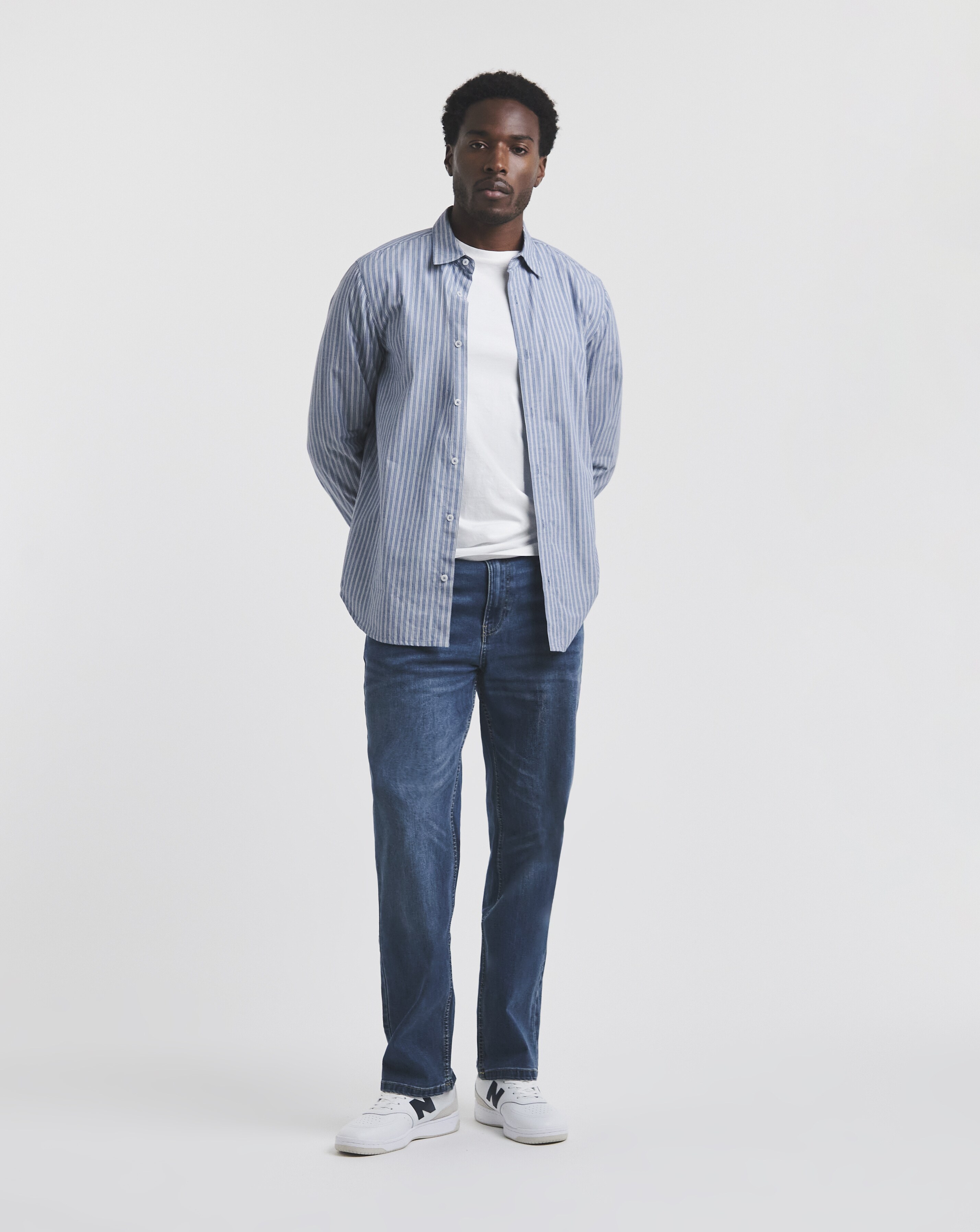 Union Straight Stretch Jeans Mid Wash