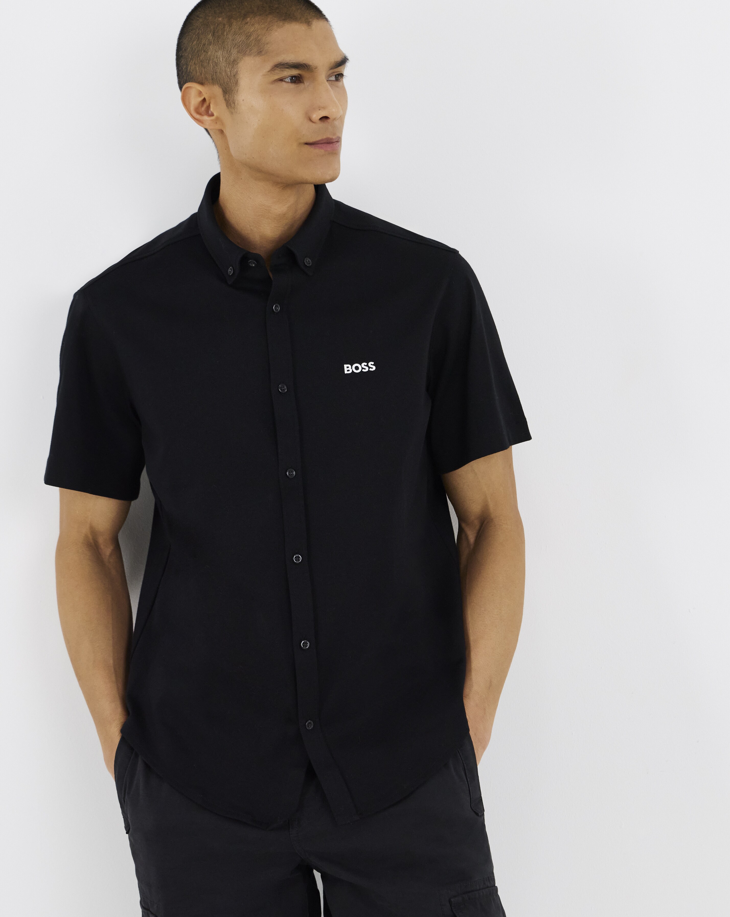 BOSS Stretch Motion Shirt - Black
