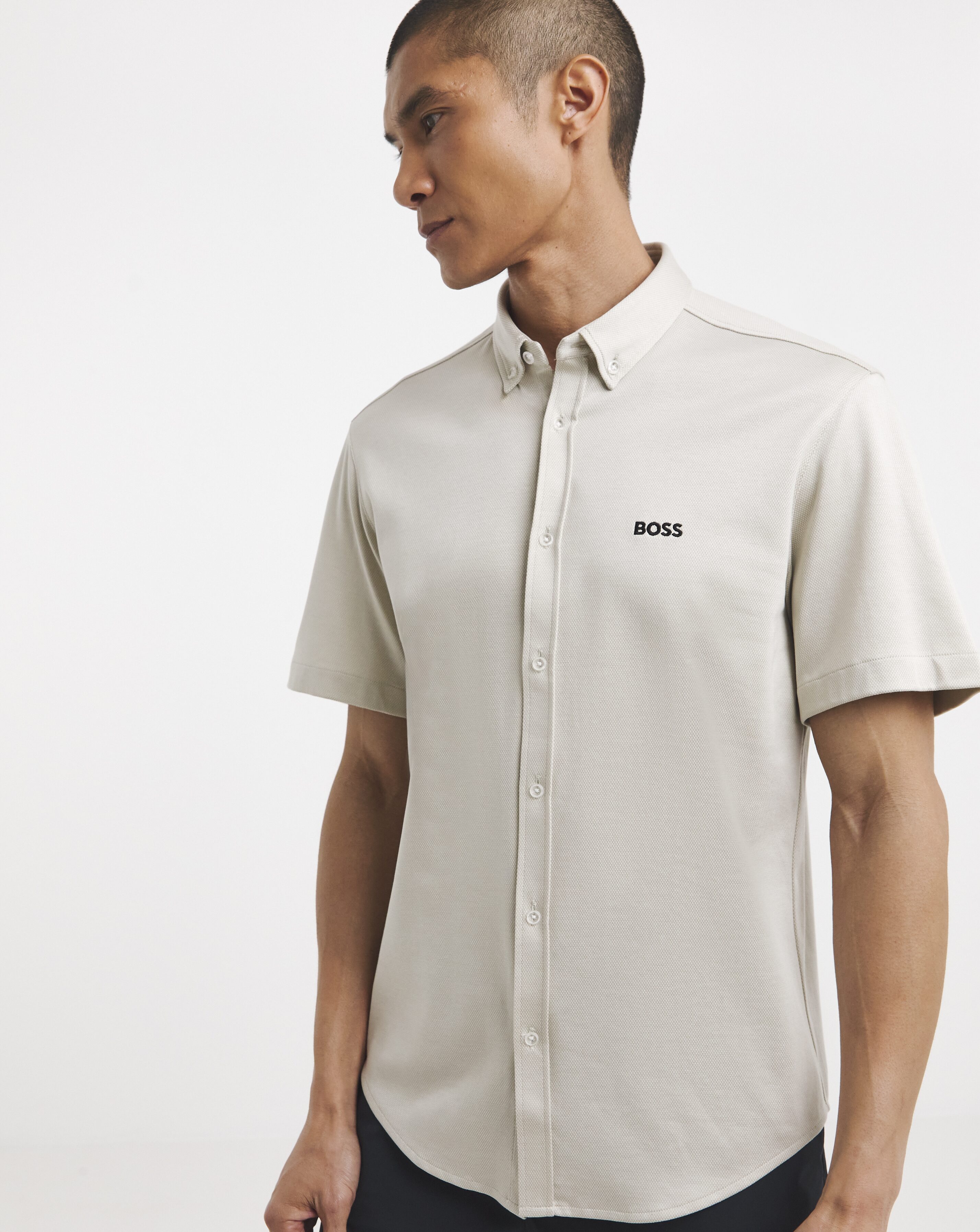 BOSS Motion Stretch Shirt - Light Beige