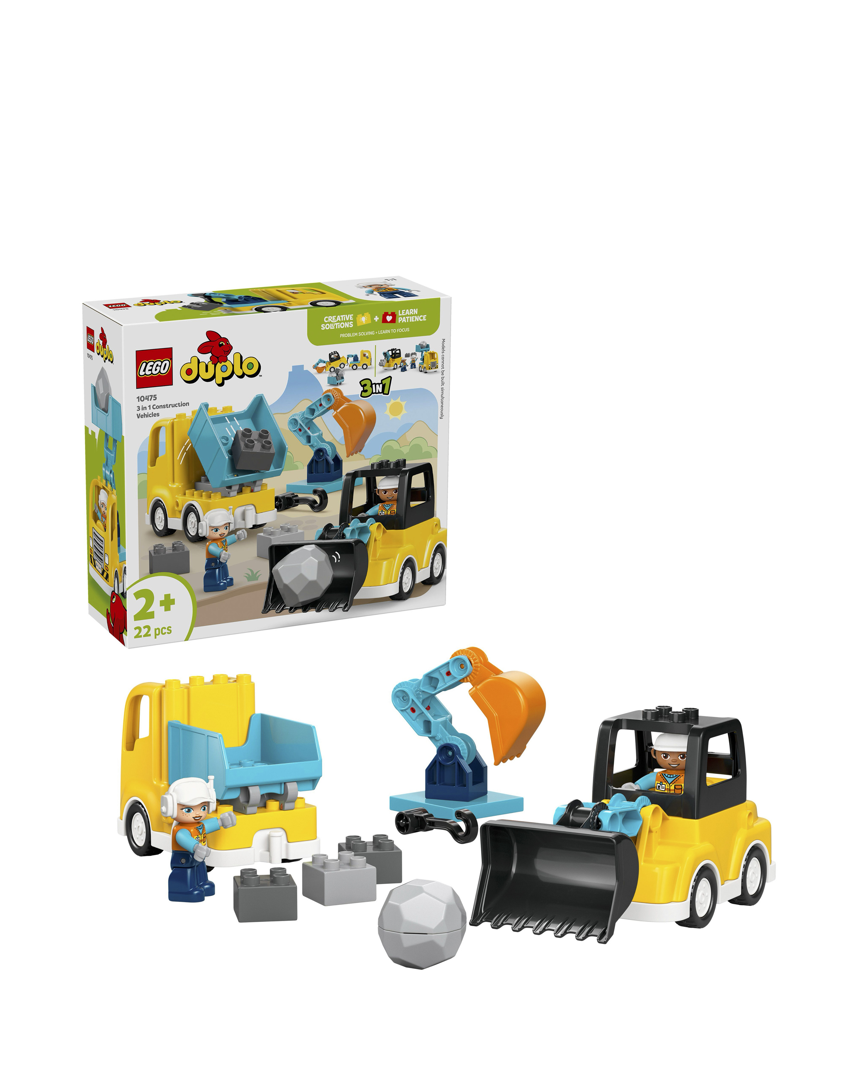New In - LEGO DUPLO 3 in 1 Construction Vehicles