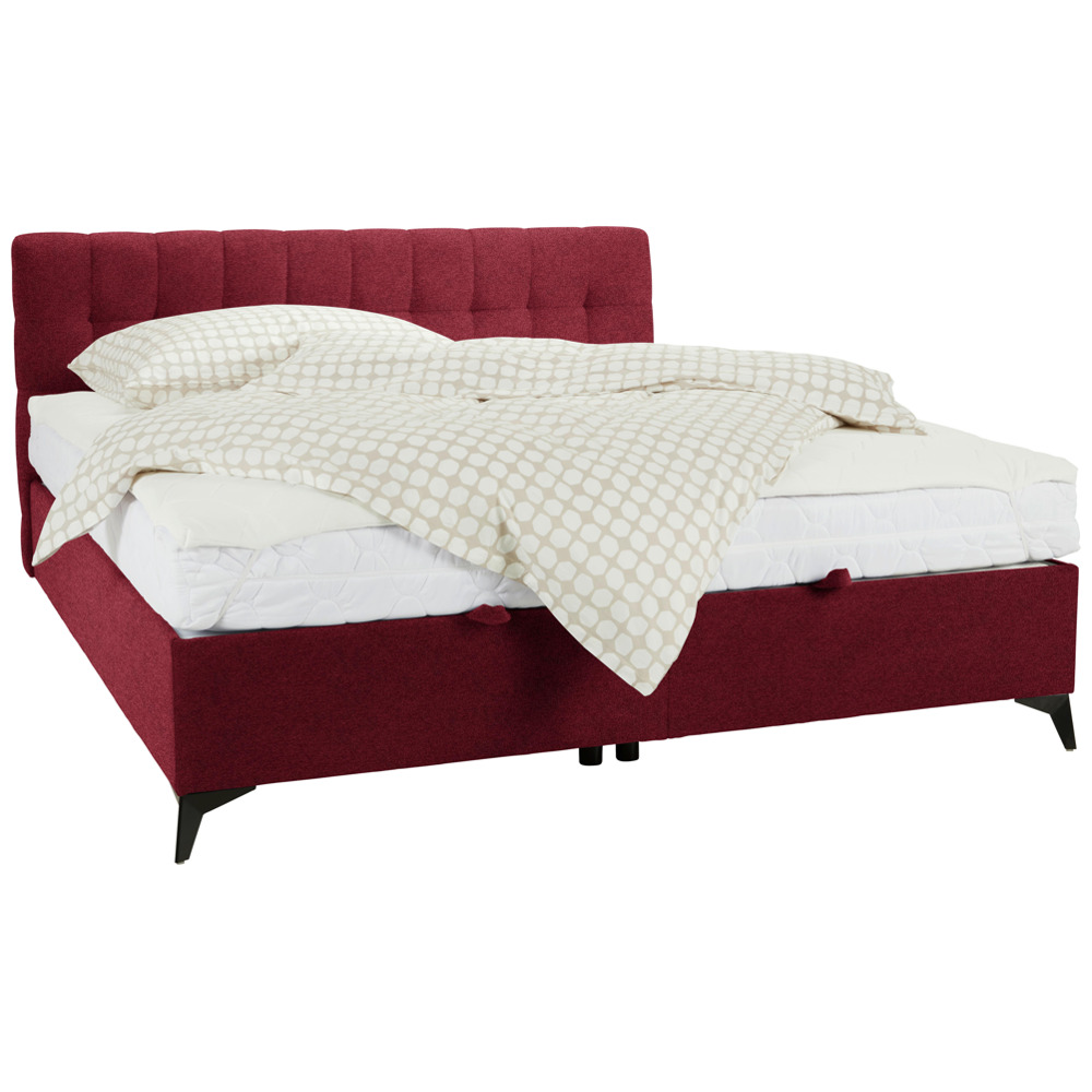 Kontinentální postel Magic, 180x200cm,červená