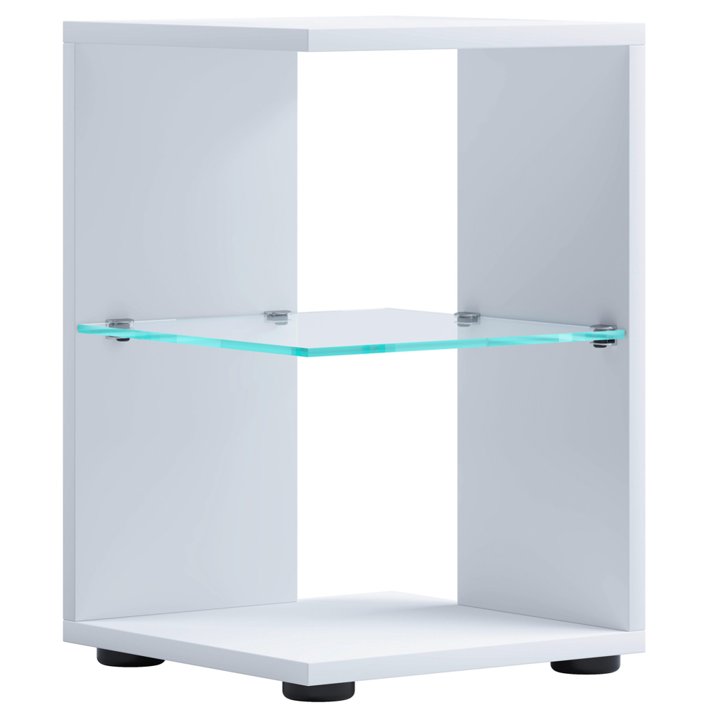 Odkladácí stolek Elani š: 30 cm, bílý