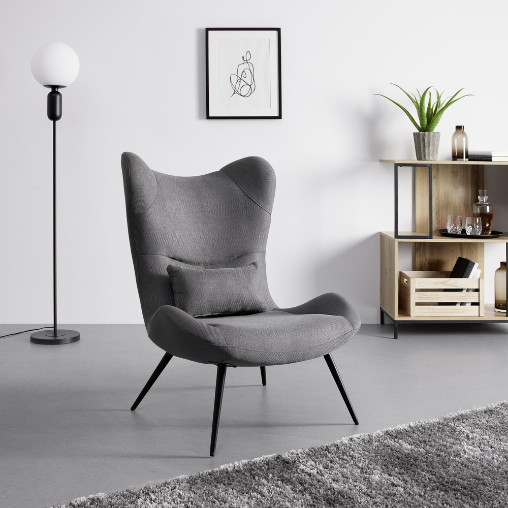 Křeslo Sindri Tmavě Šedá