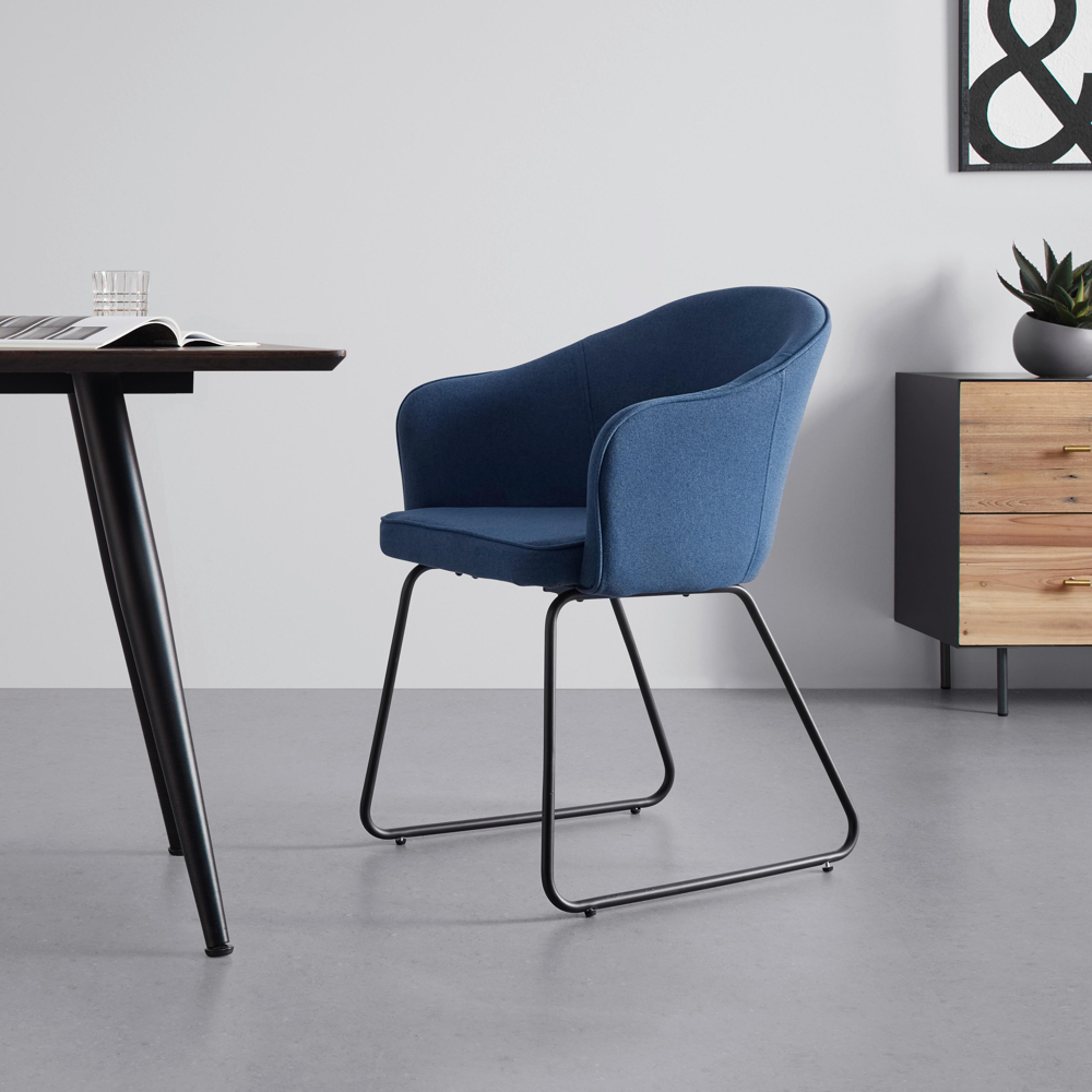 Židle S Područkami Ira Modrá