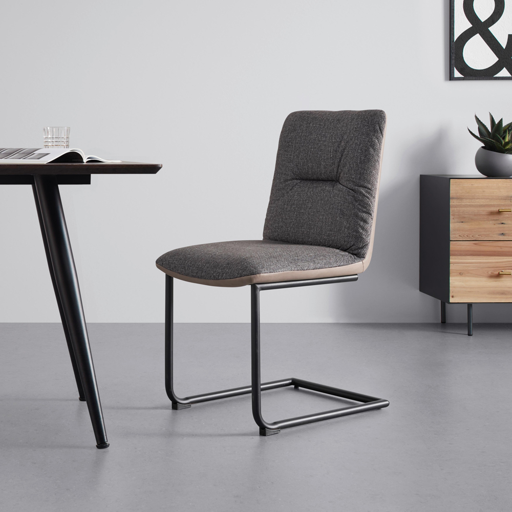 Židle Sarah Šedá/hnědá