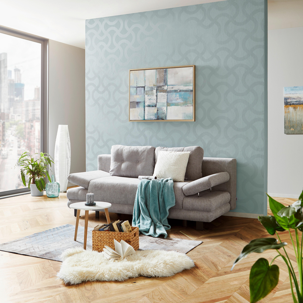 Boxspring Pohovka Na Spaní Palermo, Šedá