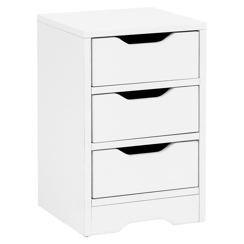 Noční stolek Nachtkästchen š: 31 cm bílý