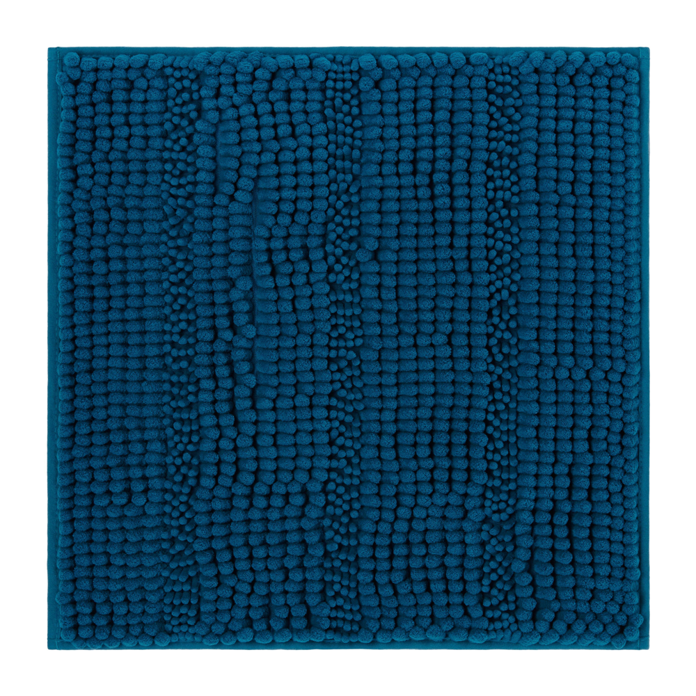 Koupelnová předložka Uwe, 50/50cm, petrolejová