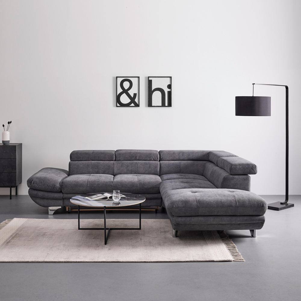 Sedací Souprava Enterprise Tmavě Šedá