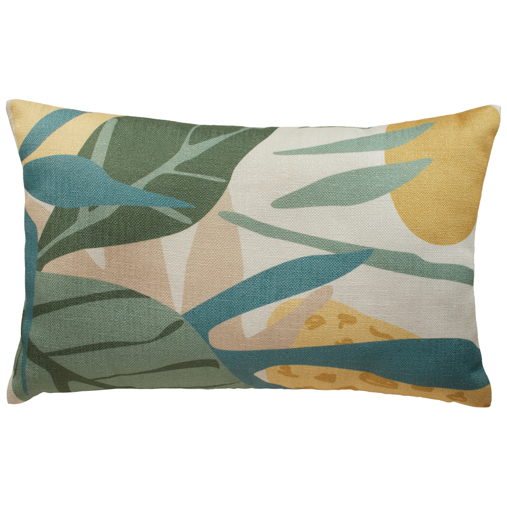 Dekorační Polštář Leaves, 35/55cm, Zelená