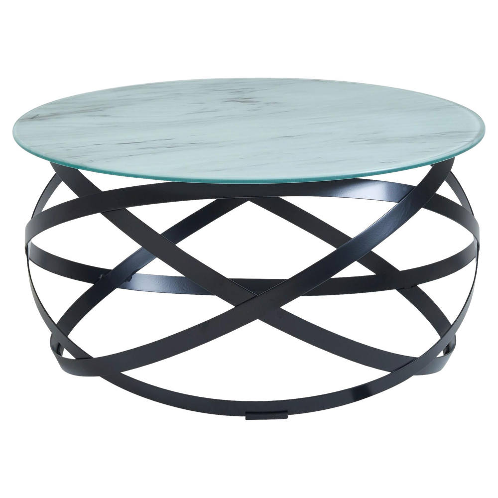 Konferenční Stolek Sklo/kov Š: 60cm