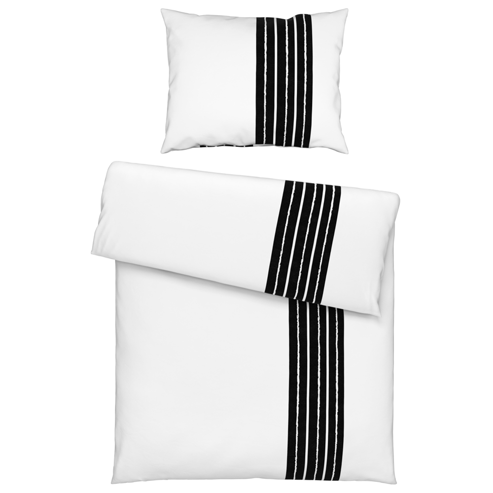 Povlečení Stripes, 140/200cm, Bílá