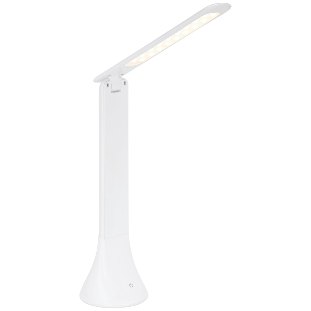 LED lampa na psací stůl Uff bílá, max. 3 Watt