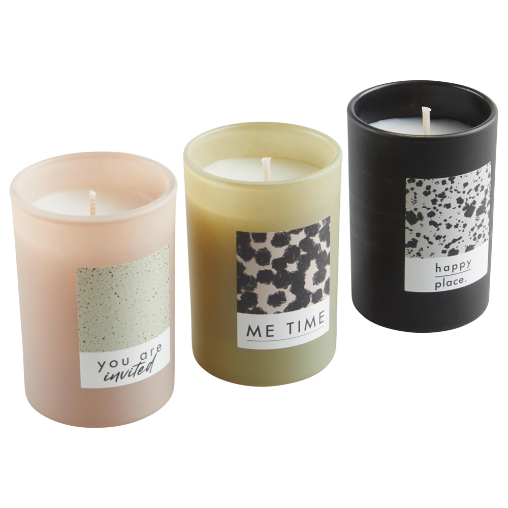 Svíčka Ve Skle Leonie, 3ks/bal.