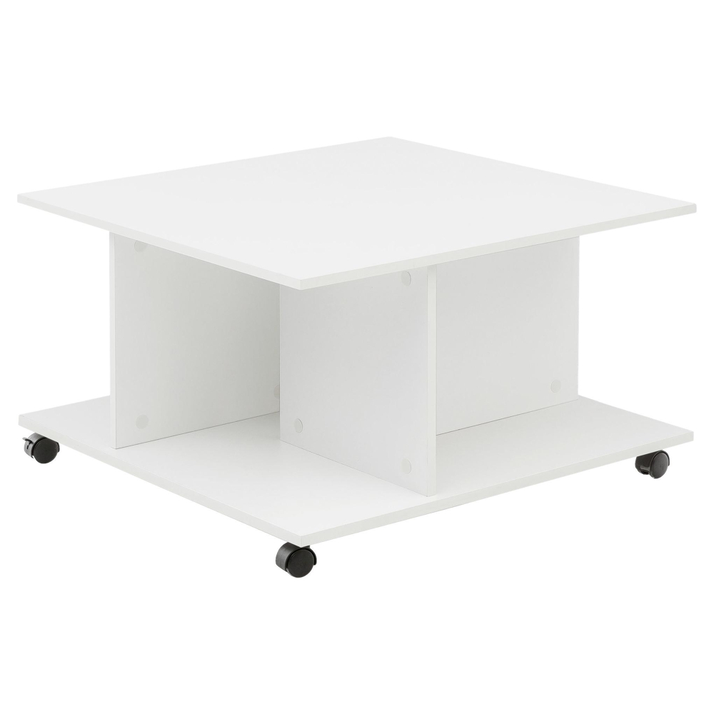 Konferenční Stolek Na Kolečkách Wohnling, Bílý