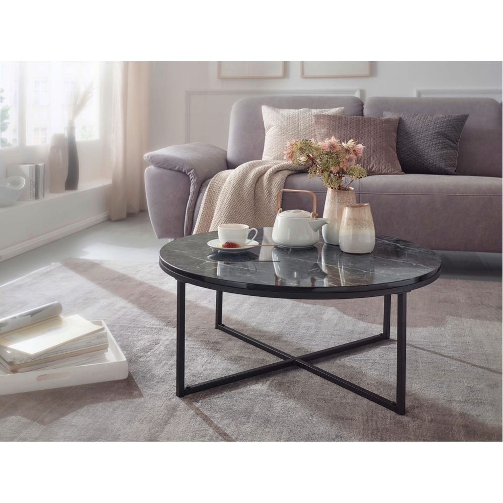 Konferenční Stůl Černý/bílý