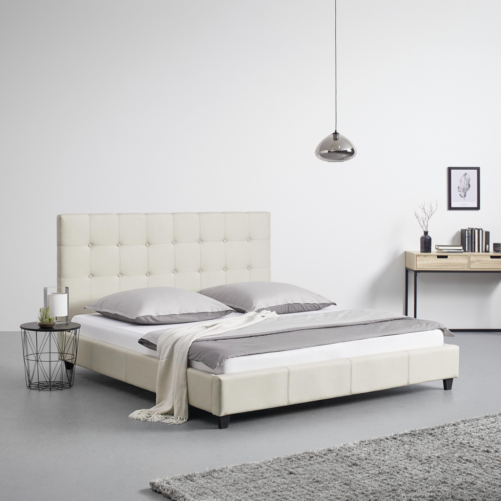 Manželská Postel Frederico, 180x200, Béžová