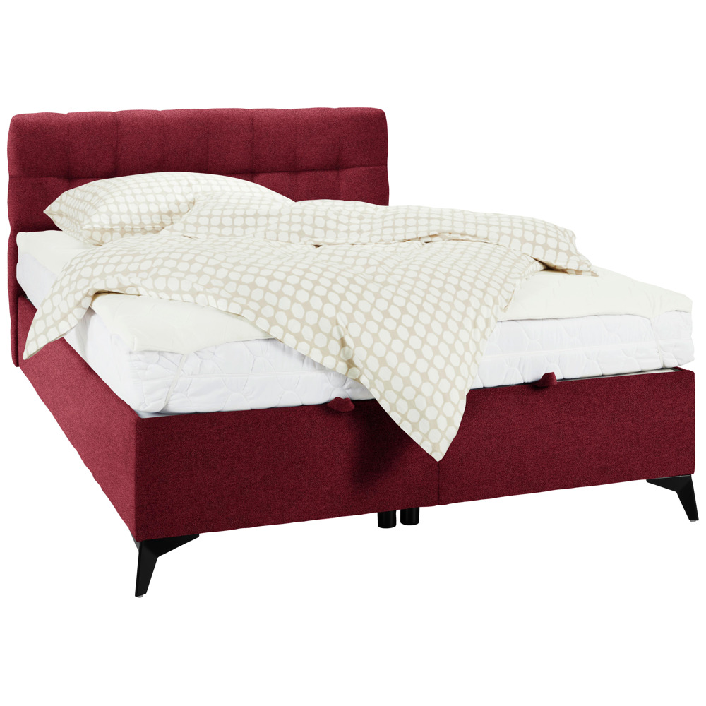 Kontinentální postel Magic, 140x200cm,červená