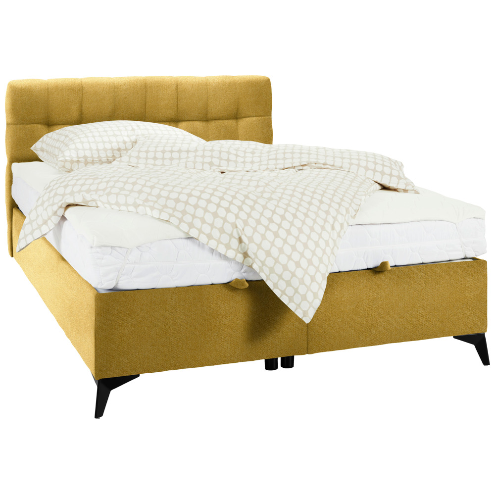 Kontinentální postel Magic, 140x200cm,žlutá