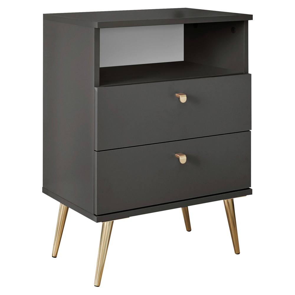 Noční stolek LAILA grafitový