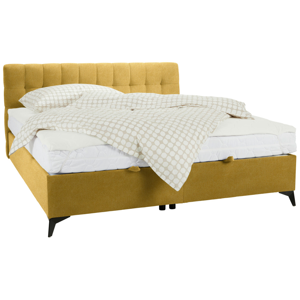 Kontinentální postel Magic, 160x200cm,žluá