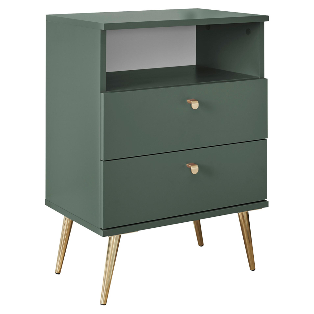 Noční stolek LAILA zelený