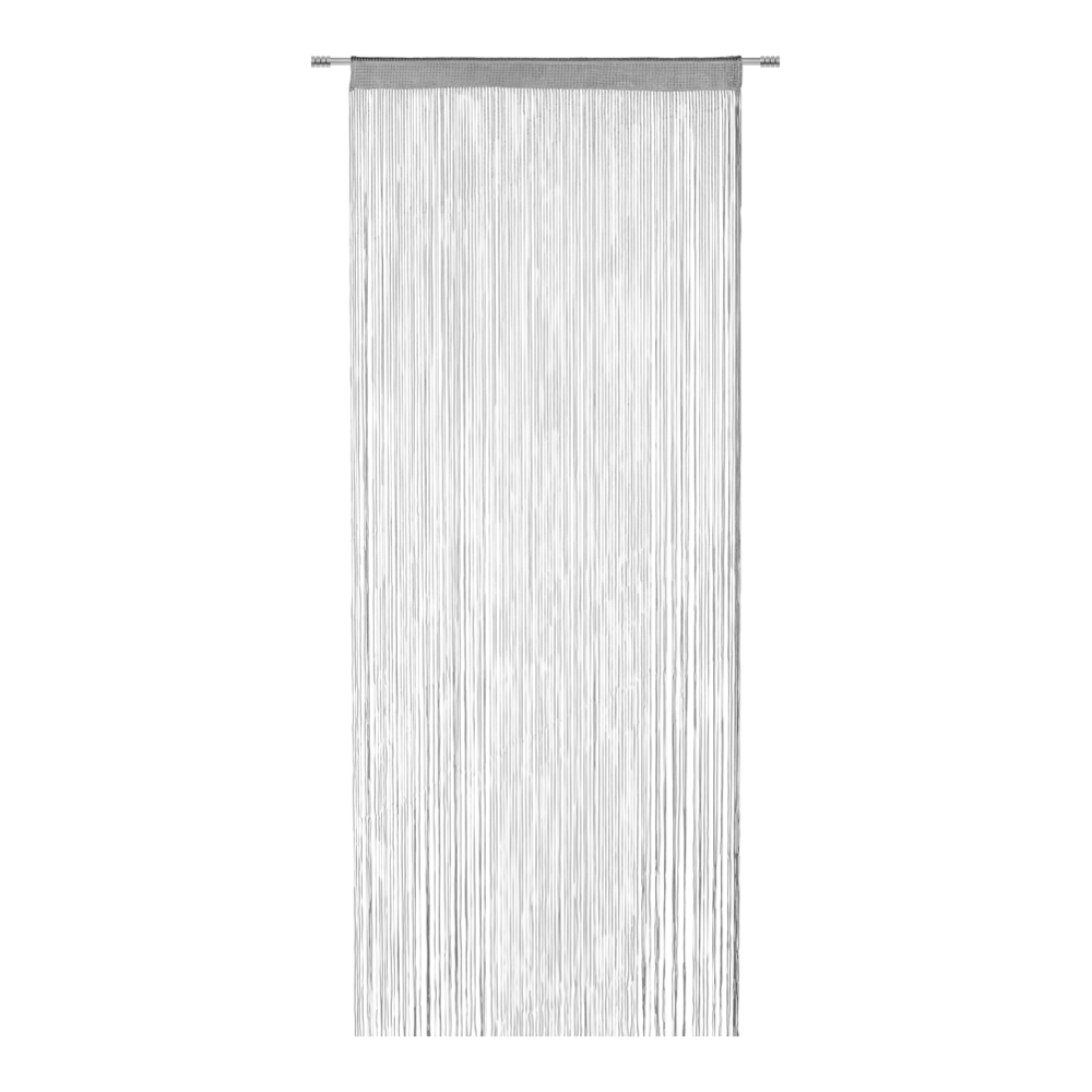 Provázkový Závěs String Uni, 90/250cm, Stříbrná