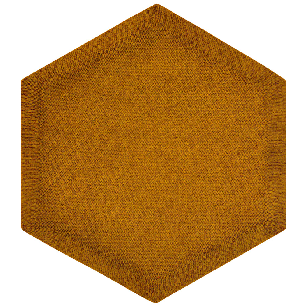 čalouněný panel 2ks, 36x32cm hexagon, medová