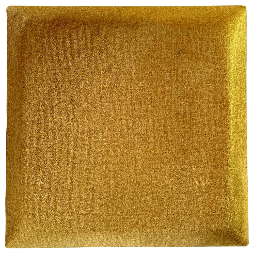 čalouněný panel 2ks, 30x30cm čtverec, medová