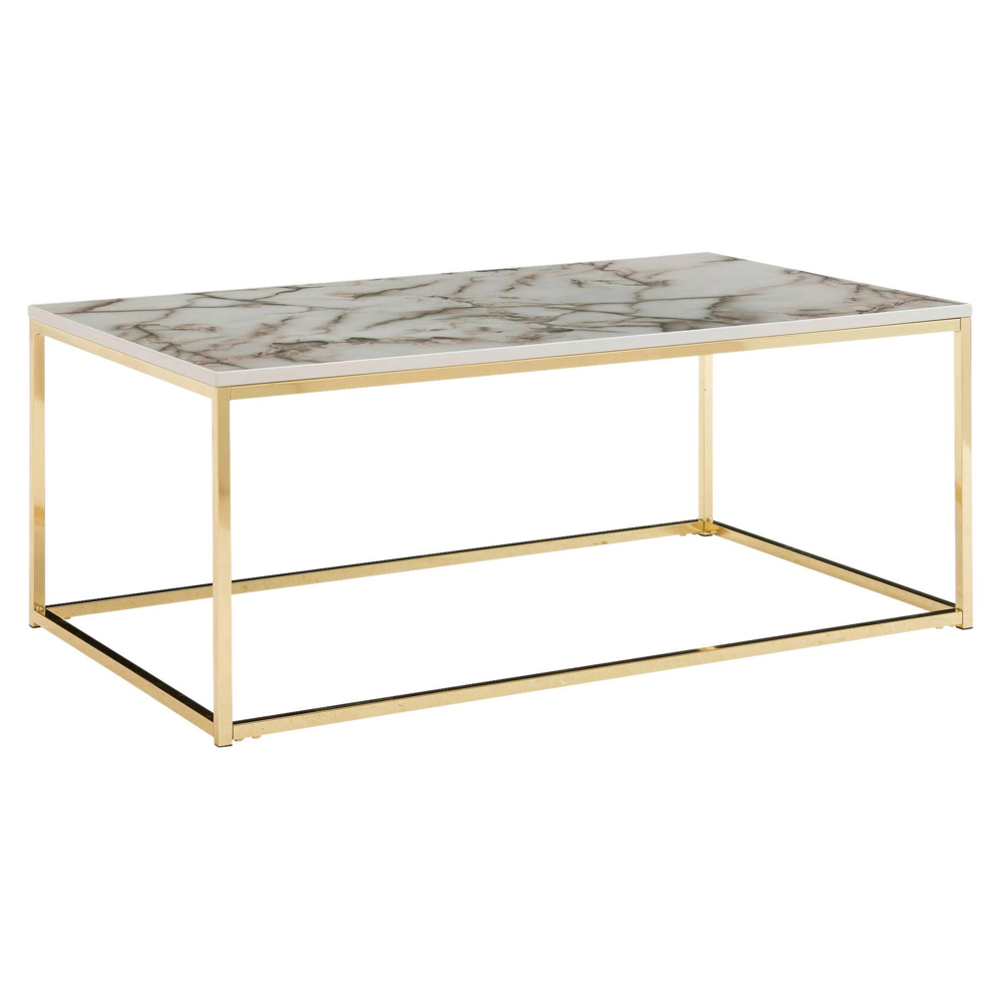 Konferenční Stolek Vzhled Mramoru Š: 100cm