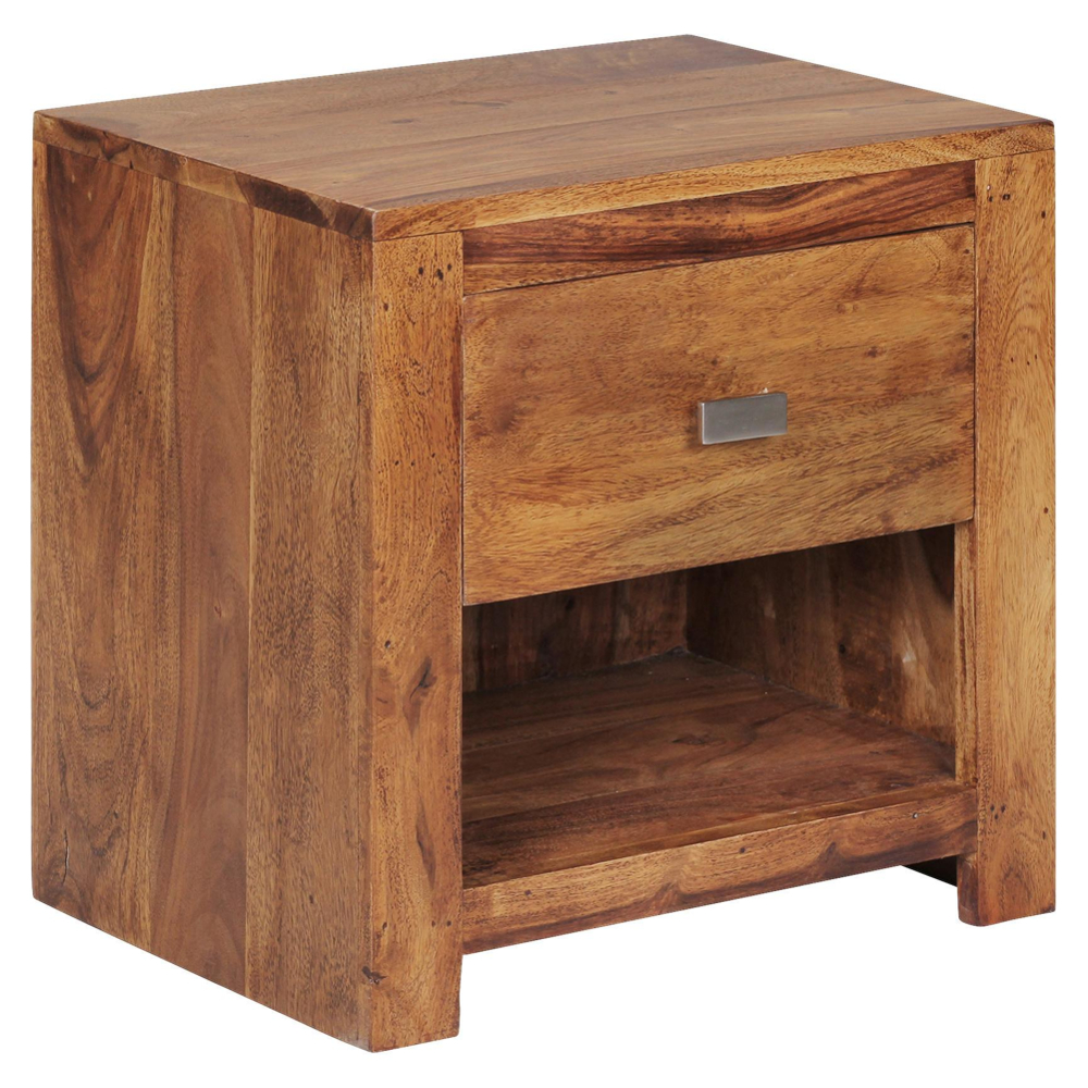 Noční stolek z masivního dřeva Mumbai