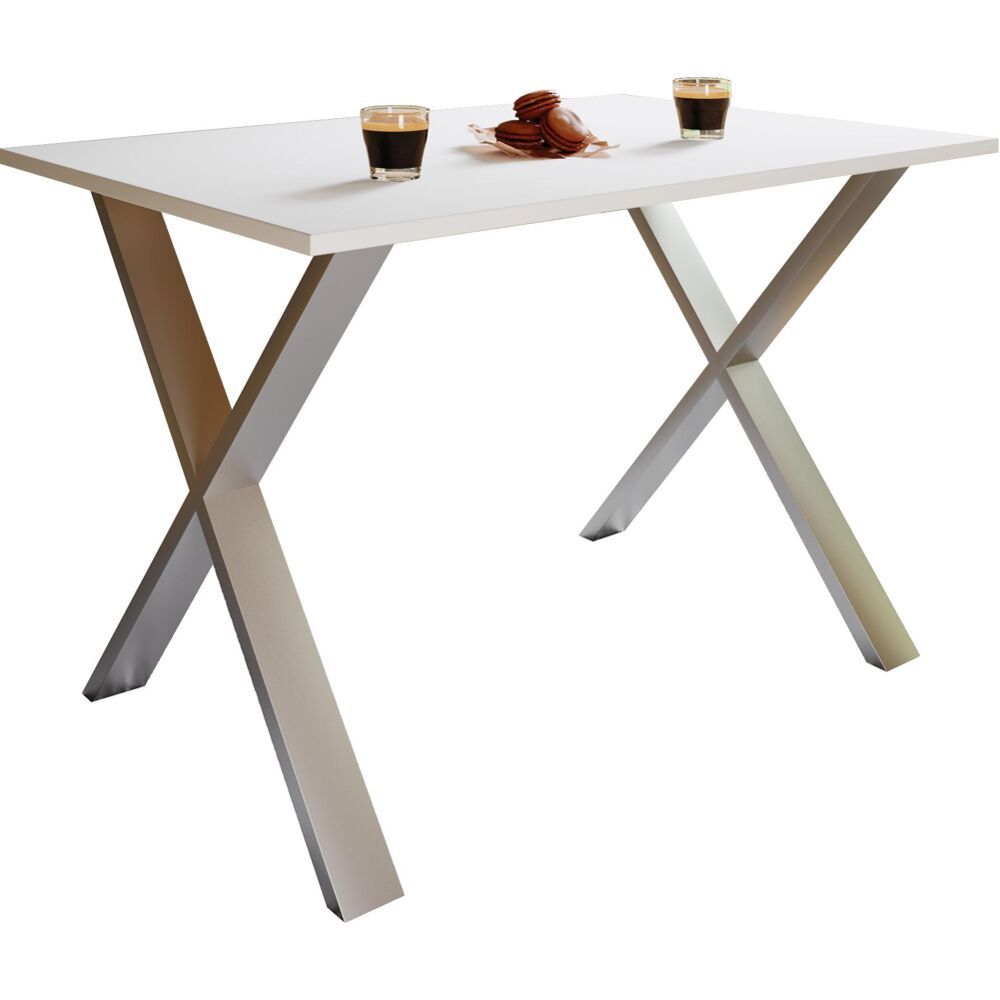 Jídelní stůl XONA, bílý, 140/50/76 CM