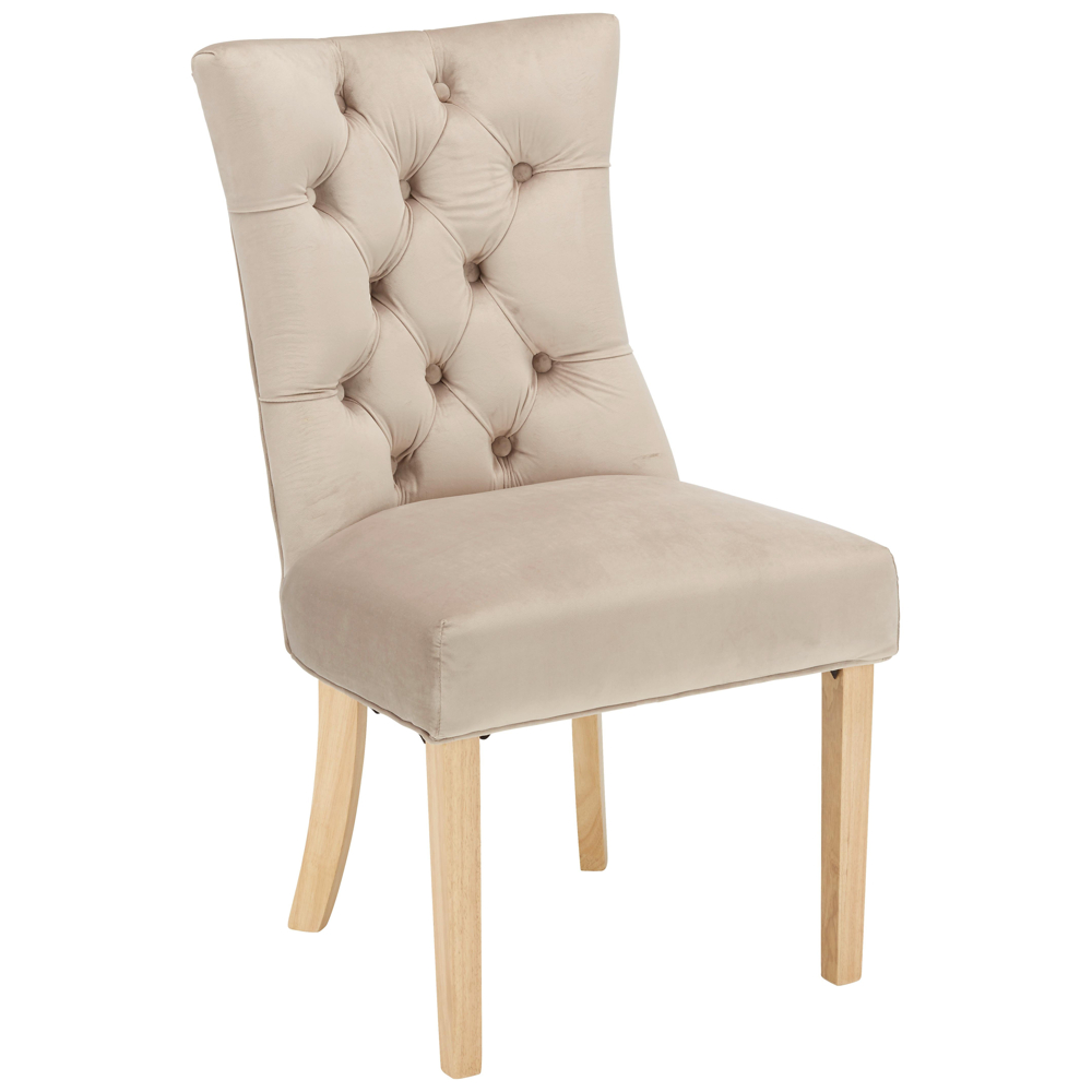 Stolička JOLEEN zamat krémová