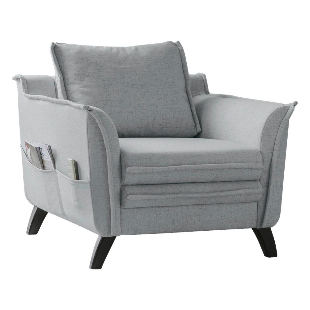 Křeslo Charming Charlie Světlošedá