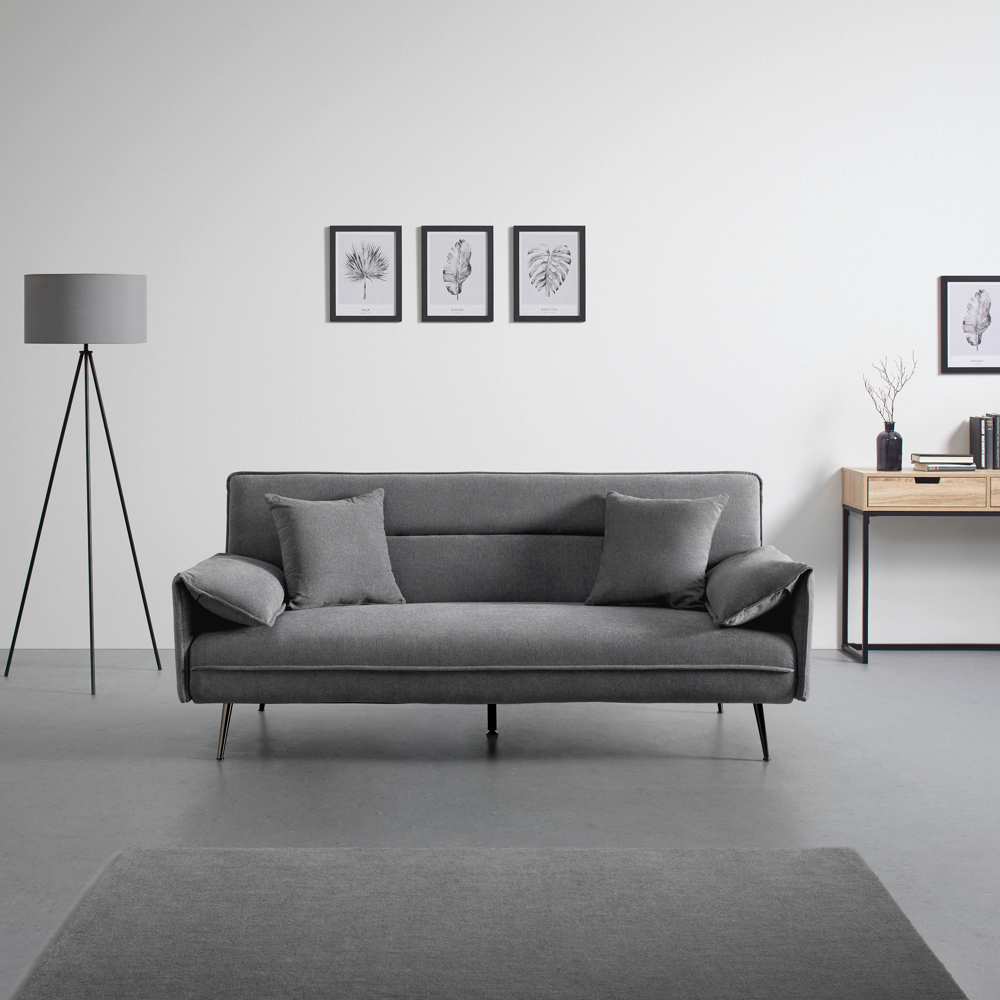 Rozkládací Pohovka Lana Tm. Šědá