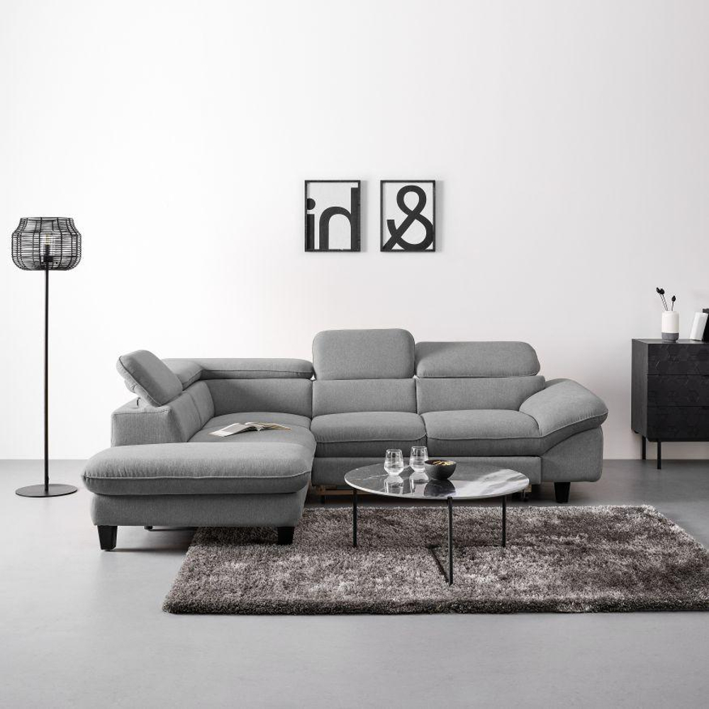 Sedací Souprava Pilot Šedá Levý Roh