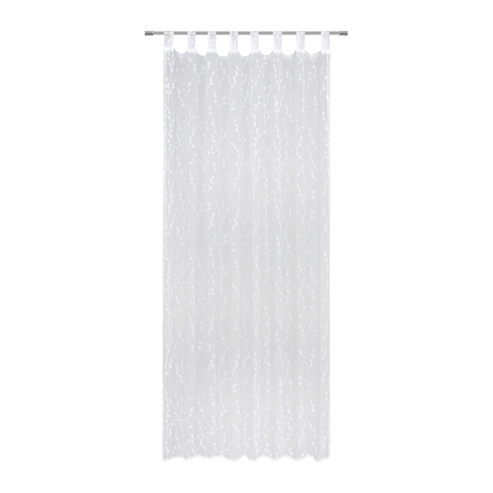 Závěs S Poutky Christiane, 140/250cm, Bílá
