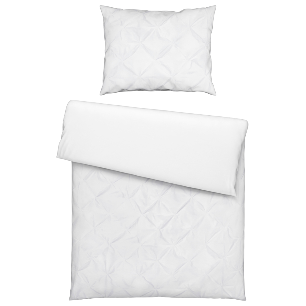 Povlečení Kate, 140/200cm, bílá