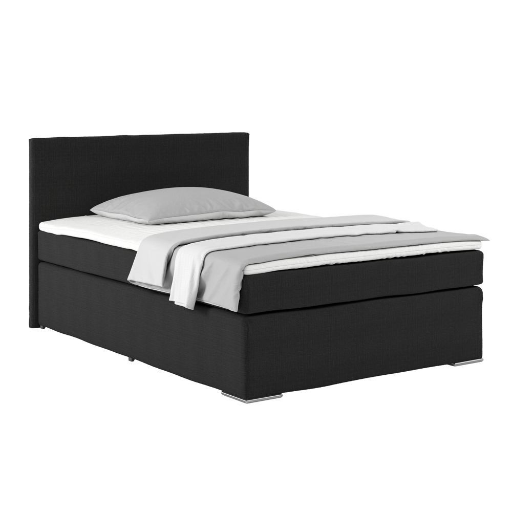 Postel Boxspring NERO PL: 140/200cm, černá