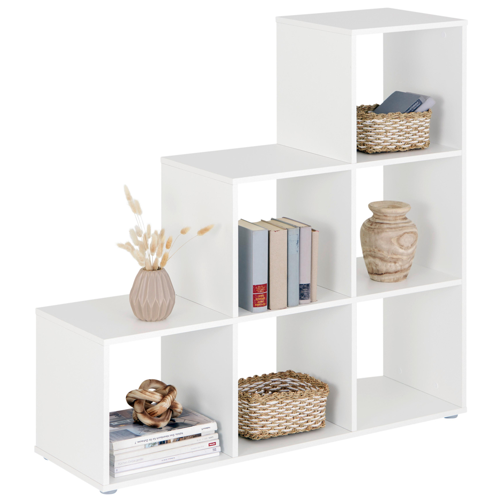 Regál Pisa 3, š: 112 cm, bílý