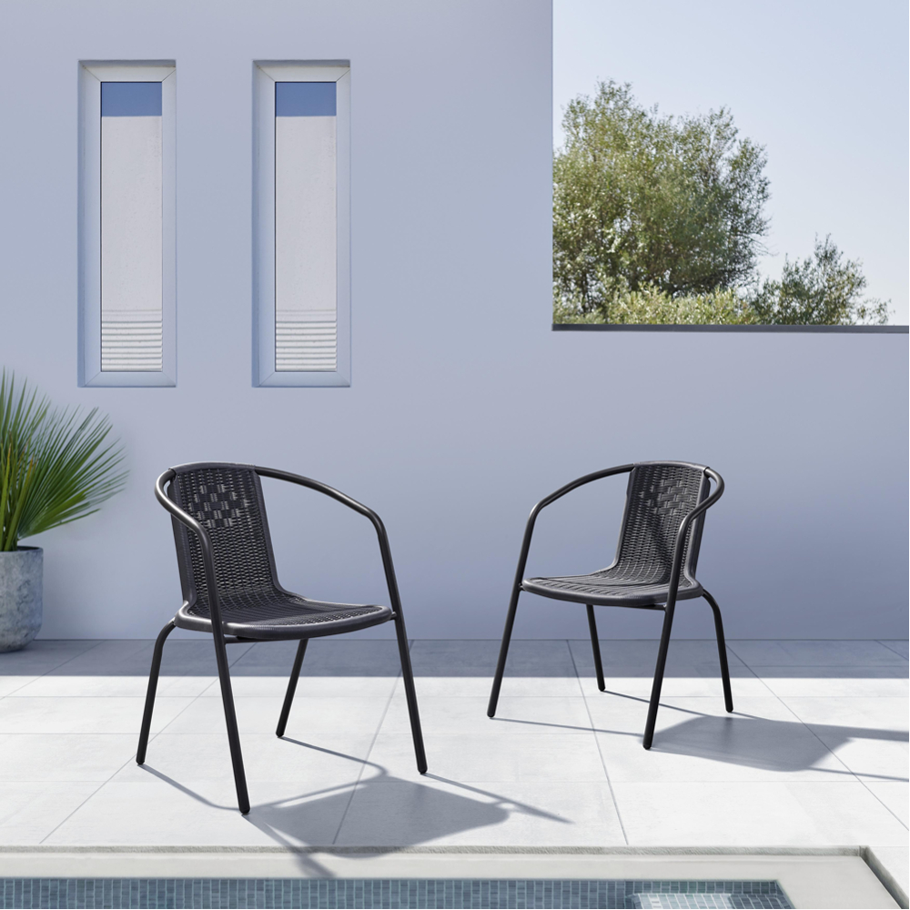 Sada Zahradních Křesel Mia Šedá